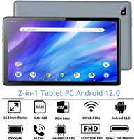Tablet 10.1 Inci Laris Manis dengan Keyboard, RAM 8GB ROM 256GB, Baterai 6000mAh, Prosesor Octa-core, Android 15 Tablet PC