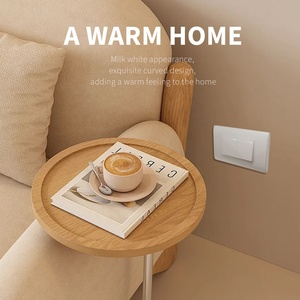 Interruptor de luz de pared con botón de <span class=keywords><strong>2</strong></span> bandas, interruptores de pared rectangulares MultiControl de doble vía, botón de encendido/apagado, placa de PC - Product Image 6