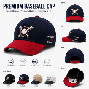 Fabricante de Gorras, Gorra de Béisbol Personalizada de 6 Paneles, Gorra de Béisbol Ajustable, Gorra Bordada con Logotipo Personalizado - Product Image 4