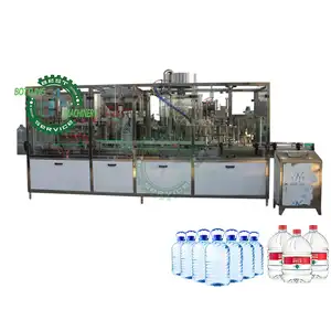 Automatic 3 to 10 liters bottle fertilizer detergent dish soap alcohol wiper washer fluid water washing filling capping machine