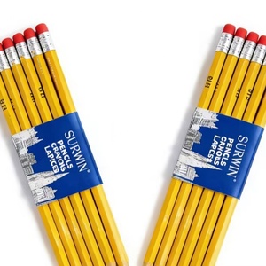 Directo de Fábrica, Precio Bajo, Lápices de Grafito Negro de 7 Pulgadas con Borrador Rojo, Lápiz Amarillo para Niños - Product Image 6