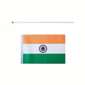 Wholesale Hot Trimming Superior Quality Factory Direct National Hand Held Waving India Indian <b>Flag</b> - Product Image 4