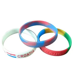 Bracelet Customized Silicone Wrist Band Printed Rubber Sublimation Promotional Wristbands Silicone Personalized Slap Bracelet