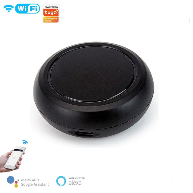 SIXWGH Smart WiFi IR RF Universal Remote Control All-in-One Hub for TV AC Light Curtain Works with AlexaGoogle Home VoiceControl