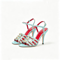 Chaussures de mariée pour femmes à bride cheville, à enfiler, confortables, à talons fins, très hauts, résistantes, en PU, pour printemps, été, automne