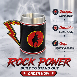 Tazza Personalizzata Bestseller per Anniversario Rock AC <span class=keywords><strong>Band</strong></span>, 20oz in Resina e Acciaio Inox, Tazza 3D Iconica <span class=keywords><strong>Metallica</strong></span> Rock and Roll DC - Product Image 3