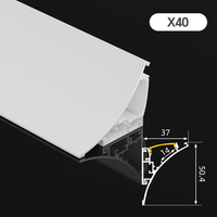 Profilé carré en alliage d'aluminium pour bande LED 14,5x29mm, boîtier diffuseur, éclairage mural pour décoration intérieure et armoires, garantie 5 ans