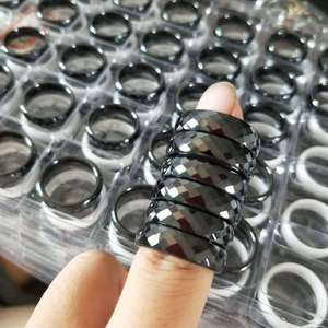 SC Cincin Jari Zirkonia Desain Baru Pria, Cincin Personalisasi Keramik Padat Belah Ketupat 6Mm untuk Wanita - Product Image 3