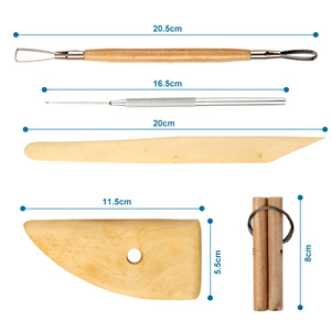 Bộ Dụng Cụ Làm Gốm SINOART, 8 Chiếc, Dụng Cụ Làm Gốm, Dụng Cụ Đất Sét Tùy Chỉnh - Product Image 3