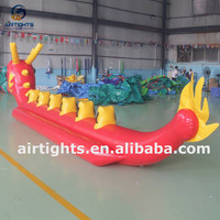 Bateau à eau 6 places de haute qualité bateau banane dragon gonflable remorquable en gros pour entreprise de location