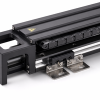 Modul Linear QIGE Long Stroke dengan Rel Geser Profil Aluminium, Bantalan Roda Gigi, Rantai Kabel, dan Carriage Pemandu Linear (Seri KK)