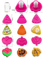 Ensemble de 25 emporte-pièces Sweet Sugarbelle - Kit d'embossage interchangeable pour biscuits et fondant - Outils de pâtisserie en plastique pour le bricolage