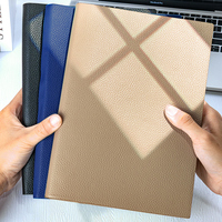 Joli carnet A5 en cuir à couverture rigide et feuilles mobiles pour étudiants, fournitures scolaires, design personnalisé gratuit