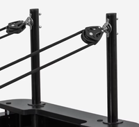 Cercle Magique Pilates 2-en-1 en Aluminium Durable et Réglable pour Studio de Santé MJD A09