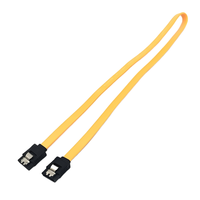 Jaket PVC inti tembaga lapis kabel SATA 7PIN lurus ganda antarmuka wanita tingkat Transfer 6Gbps untuk transmisi Data komputer