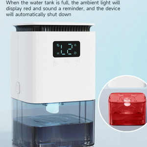 42 OZ Home <b>Dehumidifiers</b> Dual-Semiconductor Quiet <b>Dehumidifier</b> with Timer Sleep Mode Auto-Off 7 Colors Ambient Light - Product Image 3