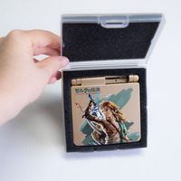 Casing Pengganti dan Kotak Kustom Desain Link The Legend of Zelda Premium Gold untuk Game Boy Advance SP Cetak UV