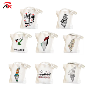 35*40cm Kuffiyeh Palestine Tote School Bag Custom Palestine Flag Handbag Palestine Canvas Bag for Shopping