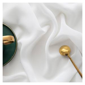 ม่านหน้าต่างสีขาวกึ่งโปร่งใสและมีหมอกพร้อมด้วยผ้าโปร่งประดับเพชรมีสไตล์ที่ทันสมัยและเรียบง่าย - Product Image 1