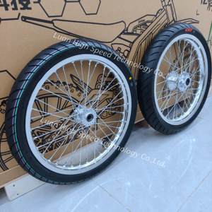 Ruote Supermoto Argento 70/90-17 17" con Cerchio e Pneumatico in Fusione per Light Bee Lbx Talaria X3 Mx5 Mx4 79bike 79gt vtb V1+ - Product Image 5