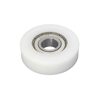 Rouleau de guidage en caoutchouc souple 8x22x7mm avec roulement 608 recouvert de polyuréthane (PU) pour porte coulissante et convoyeur