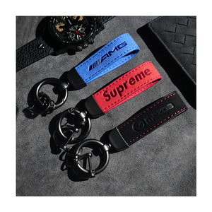 Promotional Gifts Metal Car Key Tag Leather Chain Key Ring Key Chain Custom Logo for Cars High Quality