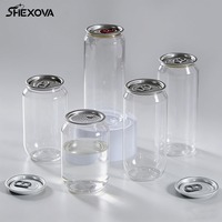 Couvercle en aluminium transparent en PET de qualité alimentaire, multi-tailles, personnalisable, avec anneau de traction, écologique et anti-fuite pour jus et boissons