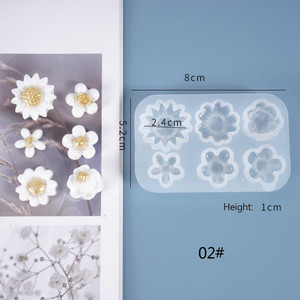 Mini Flower Silikon form Form Harz DIY Schmuck Anhänger Herstellung Handwerk - Product Image 5