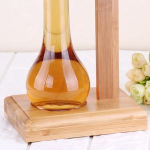 <span class=keywords><strong>Verre</strong></span> à bière géant à long col de 24 oz, créatif et élégant, avec support en bois - Product Image 2