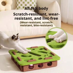 Interactive Cartoon Felt Cat <b>Puzzle</b> <b>Maze</b> Toy-Exercise & Hide-and-Seek for Indoor Play - Product Image 4