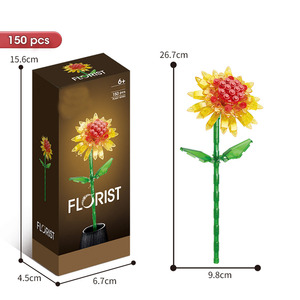 Lele Brothers 8735-9095 bloques de construcción inmortales ramas de flores rosas <span class=keywords><strong>conjunto</strong></span> de regalo adornos que benefician la inteligencia para hombres y mujeres - Product Image 6