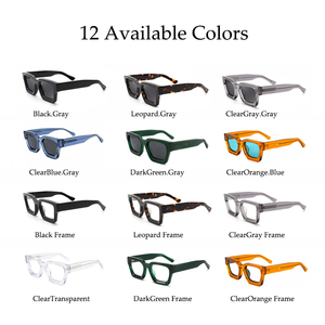 Gafas <span class=keywords><strong>de</strong></span> <span class=keywords><strong>Sol</strong></span> Retro Cuadradas HBK <span class=keywords><strong>de</strong></span> Acetato Grueso para Hombre, Lentes Polarizadas Vintage <span class=keywords><strong>de</strong></span> Alta Gama, Envío en 24 <span class=keywords><strong>Horas</strong></span>, Disponibles en Stock - Product Image 6