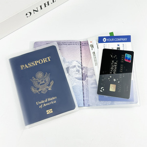 Protector de Pasaporte de PVC Listo para Enviar, Bolsillo Multifuncional para Viajes - Product Image 2