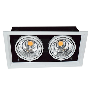 Plafonnier LED encastré carré 10W 3500K Blanc chaud IP44 Corps en aluminium Découpe 86mm Design moderne Éclairage intérieur - Product Image 5