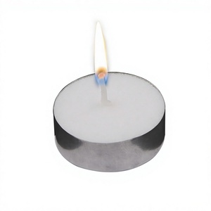 Unscented White Tealight <b>Candles</b> Long Burning Smokeless Wax <b>Candles</b> for Home Decor Diwali Decoration <b>Spa</b> Meditation - Product Image 1