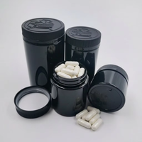 Conteneur en plastique PET hermétique et anti-odeur, avec bouchon CRC résistant aux enfants, pour l'emballage de médicaments et de cosmétiques
