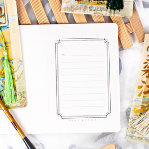 Tarjeta de Felicitación Clásica con Grabado en Caliente de Diez Mil Pergaminos y Pintura a Tinta Personalizada, Estilo <span class=keywords><strong>Chino</strong></span>, con Sobre y Postal - Product Image 4