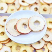 Gedroogde appelblokjes met schil, bulkverpakking, gedroogde fruitsnack