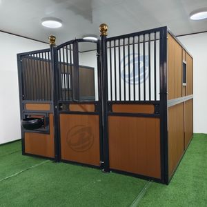 판매 휴대용 조립식 금속 스틸 프레임 말 안정 맞춤형 4m 지붕이있는 고급스러운 야외 이동식 말 헛간 - Product Image 3