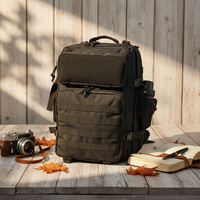 Sac tactique directement de l'usine, sac de 3 jours pour hommes et femmes, grand sac à dos d'assaut 45L, sac à dos de camping et de plein air