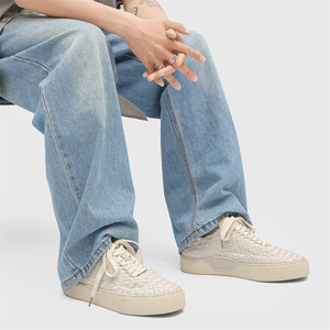 Nouvelles chaussures de skate décontractées pour hommes, basses, respirantes, tissées à la main, tendance et originales - Product Image 6