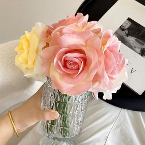 Rosas Artificiales de Alta Calidad al por Mayor, Rosas de Otoño de Tacto Real para Centros de Mesa, Decoración de Bodas - Product Image 1