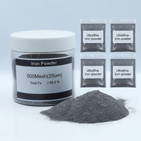 Bubuk Besi Ultrafine Fe 99% 500 Mesh 25um untuk Pemisahan Magnetik Pigmen Katalis Kimia