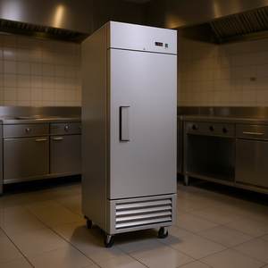 Réfrigérateur commercial pour cuisine, 27 pouces, 23 pieds cubes, 1 porte, acier inoxydable, réfrigérateur vertical, équipement approuvé ETL - Product Image 2