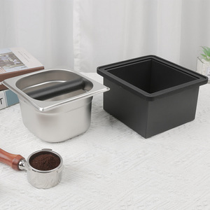 Contenedor de Posos de Café de Acero Inoxidable, Diseño que Ahorra Espacio en la Encimera, Eliminación sin Desorden, Caja para Posos de Espresso - Product Image 5
