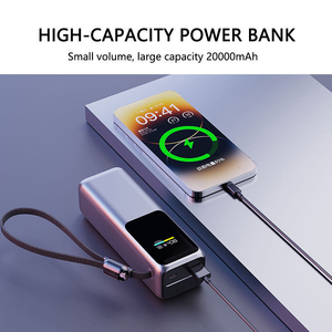 แบตเตอรี่ลิเธียมโพลิเมอร์แบบพกพาความจุสูง 100W ชาร์จเร็ว 2-in-1  20000mAh สำหรับแล็ปท็อป - Product Image 5