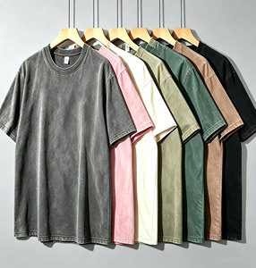 Camiseta Gráfica Vintage Oversize para Hombre con Lavado Ácido, Estampado de Lujo Personalizado, Manga Corta, Unisex, de Algodón, para Fitness - Product Image 1