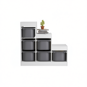 Bacs de rangement pour jouets, grands, carrés, en plastique, pour les jouets des enfants de 4 ans - Product Image 1