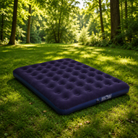 Matelas Gonflable en PVC Floqué avec Pompe Intégrée pour la Maison, la Chambre d'Invités et le Camping - Vente en Gros Usine