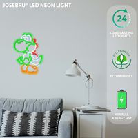 En gros, enseigne néon LED personnalisée style Mario Yoshi, thème Anime Dinosaure, pour salle de jeux, publicité et décoration de centre commercial